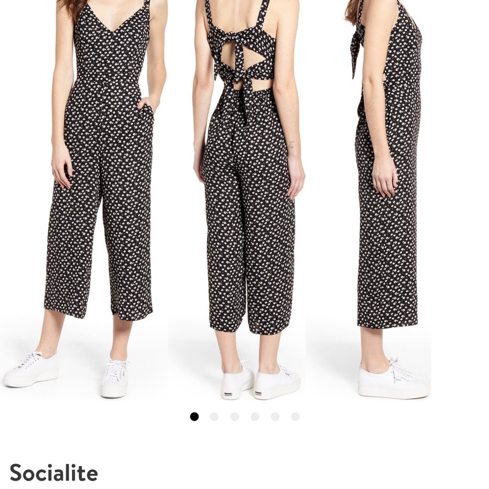 Socialite Tie Back Jumpsuit Size L